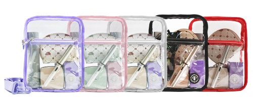 Making a Statement with a Clear Crossbody Bag in Macaron Colors！