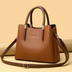 Luxury Tote Handbag High-Quality PU Leather Top-Handle Crossbody Bags for Women