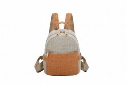 High Quality Flax Cloth Backpack Purse for Women