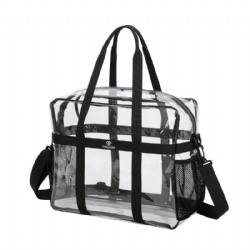 Clear Transparent See Through Tote Bag for Work Sports Games